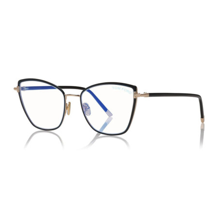 Tom Ford Women's Designer Square Eyeglasses FT5740-B001 Clear Demo Lenses M13591