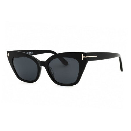 Tom Ford Women's Designer Square RX-Sunglasses FT103101A Smoke Lenses M09054