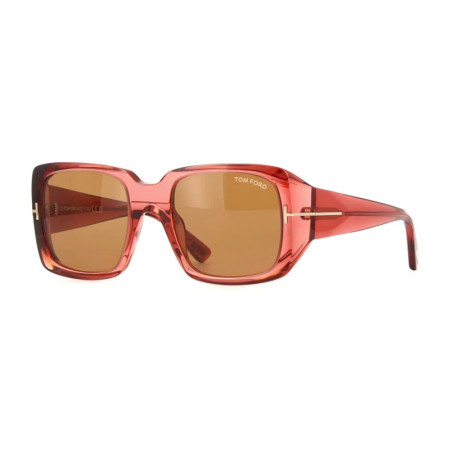 Tom Ford Women's Designer Square RX-Sunglasses FT103572E Brown Lenses M13683