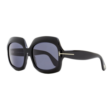 Tom Ford Women's Designer Square RX-Sunglasses FT115501A Smoke Lenses M13684