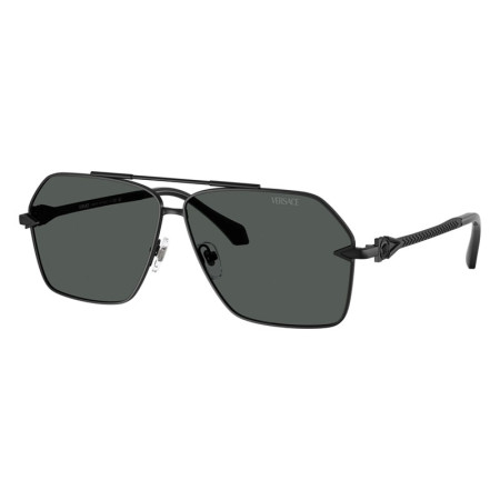 Versace Men's Designer Aviator RX-Sunglasses VE2284143687 Dark Grey Lenses M09618