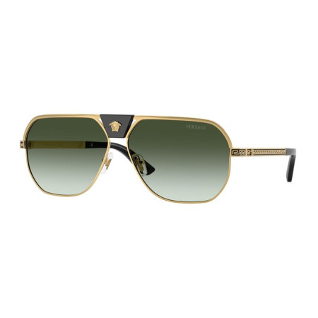 Versace Men's Designer Aviator RX-Sunglasses VE229410028E Green Gradient Lenses M17224