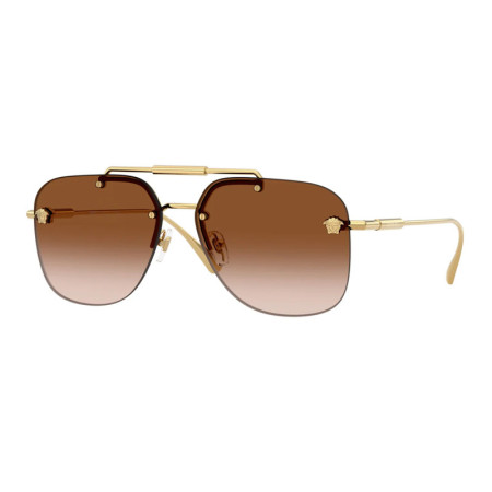 Versace Men's Designer Aviator Sunglasses VE2296100213 Brown Gradient Lenses M17069