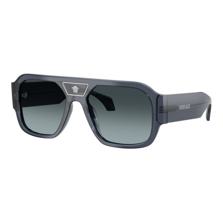 Versace Men's Designer Square RX-Sunglasses VE4508U5538V1 Blue Grey Gradient Lenses M15118