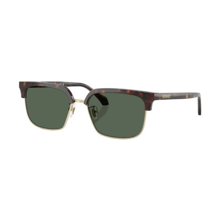 Versace Unisex Designer Browline RX-Sunglasses VE4494D108/71 Green Lenses M18099