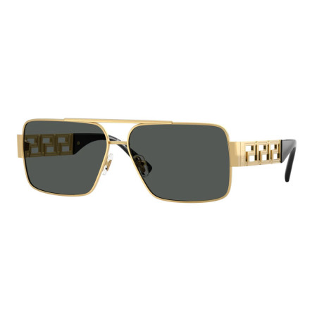 Versace Unisex Designer Rectangle RX-Sunglasses VE22901002/87 Metal Frame M11514