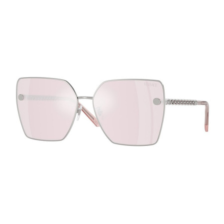 Versace Women's Designer Square RX-Sunglasses VE2270D10007V Pink Mirror White Lenses M14506