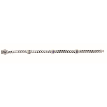 Women's Sterling Silver Sapphire Woven Bracelet Sapphire HD3125