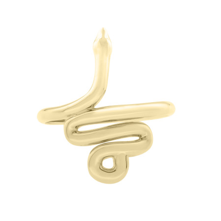 Yellow 14K Snake Ring for Men and Women in Yellow color  HD5037