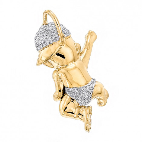 3D Custom Jewelry Designs:10K Gold Diamond Bad Boy Pendant 1.3ct by ...