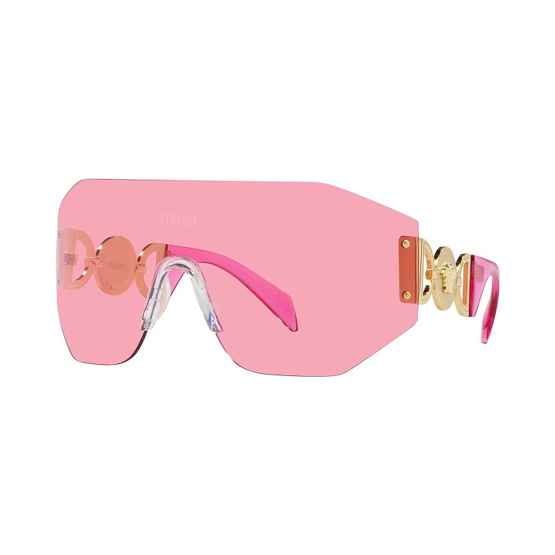 Versace Pink Unisex s Shield Sunglasses VE2258100284 M02215 ItsHot
