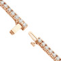 Back view of the Women' Unique 14K Rose Gold Lab Grown Diamond Tennis Bracelet img