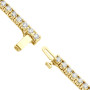 Back view of the Women' Unique 14K Yellow Gold Lab Grown Diamond Tennis Bracelet img