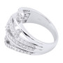 Back view of the 14K Gold Right Hand Ladies Diamond Ring 1.18ct in White color img