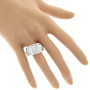 14K Princess Round Baguette Diamond Engagement Ring 1.75ct on the body img