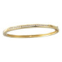 14K White Gold 1/2 CTW Natural Diamond Bangle 6 1/2in Bracelet in Yellow color  img