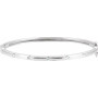 14K White Gold 1/4 CTW Natural Diamond Bangle 6in Bracelet in White color  img