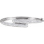 14K White Gold 3 CTW Natural Diamond Bangle 6 1/2in Bracelet in White color  img
