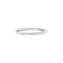 14k White Gold Women's Polished Classic Bangle Bracelet 7 inch (front view) img