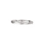 14k White Gold Women's Polished Classic Bangle Bracelet 7 inch (front view) img