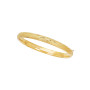 14k Yellow Gold Women's Satin/Matte Fancy Bangle Bracelet 7 inch (front view) img