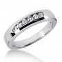 18K White Gold Men's Diamond Wedding Ring 0.30ct 4.9mm in White color  img