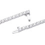 Back view of the 4 Prong 14K Gold Diamond Tennis Necklace for Men & Women 19ct in White color img
