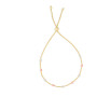 5.4mm Stationed Beads Friendship Bracelet for Women | 14K Tri color Gold | Draw String Clasp in Yellow color  img