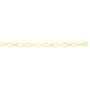 5.6mm Paperclip Rondel Link Bracelet for Men & Women | 14K Yellow Gold | Lobster Clasp in Yellow color  img