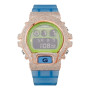 Rose Casio G-Shock DW-6900LS-2 Green Dial 4.60ctw Diamond Watch (front view) img