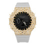 Yellow Casio G-Shock GA2100-7A Black Dial 7.50ctw Diamond Thorn Setting Watch (front view) img