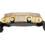 Yellow Casio G-Shock GA2100FL-8A Bold Orange Dial 7.50ctw Diamond Bezel Watch (front view) img