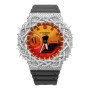 Casio G-Shock GA2100FL-8A Bold Orange Dial 7.50ctw White Diamond Thorn Setting Watch (front view) img