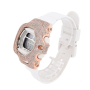 Rose Casio Baby-G BG169U 4.80ctw Natural Diamond Bezel Watch (White Band) (front view) img