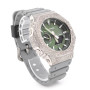 Casio G-Shock GM2100 8.20ctw Natural Diamond Mosaic Set Watch (Green Dial / Grey Strap) (front view) img