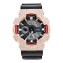 Rose Casio G-Shock GA110 5.40CT Natural Diamond Grey Dial Dual Lock Black Strap (front view) img