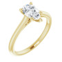 Audrey 1 Carat Pear Diamond Accented Infinity-Inspired Engagement Ring in Yellow color  img