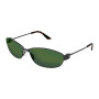 Balenciaga Unisex Designer Cat Eye RX-Sunglasses BB0336S005 Green Mirror Lenses (front view) img