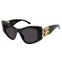 Balenciaga Women's Designer Cat Eye Sunglasses BB0287S001 Grey Lenses (front view) img