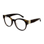 Balenciaga Women's Designer Oval Eyeglasses BB0173O002 Clear Demo Lenses (front view) img