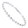 Ball 10K Yellow Gold Moon Cut Chain Bracelet 5mm 7.5-9in in White color  img