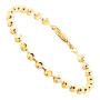 Ball 10K Yellow Gold Moon Cut Chain Bracelet 5mm 7.5-9in in Yellow color  img