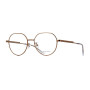 Bottega Veneta Unisex Designer Round Eyeglasses BV1076OA001 Clear Demo Lenses (front view) img