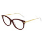Bottega Veneta Women's Designer Oval Eyeglasses BV1039O004 Clear Demo Lenses (front view) img