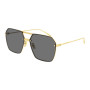Bottega Veneta Women's Designer Square Sunglasses BV1045S001 Grey Lenses (front view) img