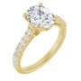 Brielle 2 Carat Oval Diamond Engagement Ring in Yellow color  img