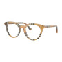 Burberry Women's Designer Square Eyeglasses BE24294163/50 Clear Demo Lenses (front view) img