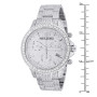 Size demonstration - Bust Down Luxurman Raptor Men's Diamond Watch 4 Carat near the ruler img