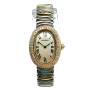 Cartier Baignoire 18K Yellow Gold Women's Diamond Watch 1.7ct (front view) img