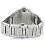 Cartier Ballon Bleu Stainless Steel Men's Diamond Watch 42mm ~8ct Automatic Movement (front view) img